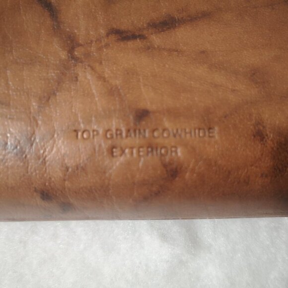 Buxton Top Grain Cowhide Leather Ladies Dark Brown Wallet - Picture 6 of 9